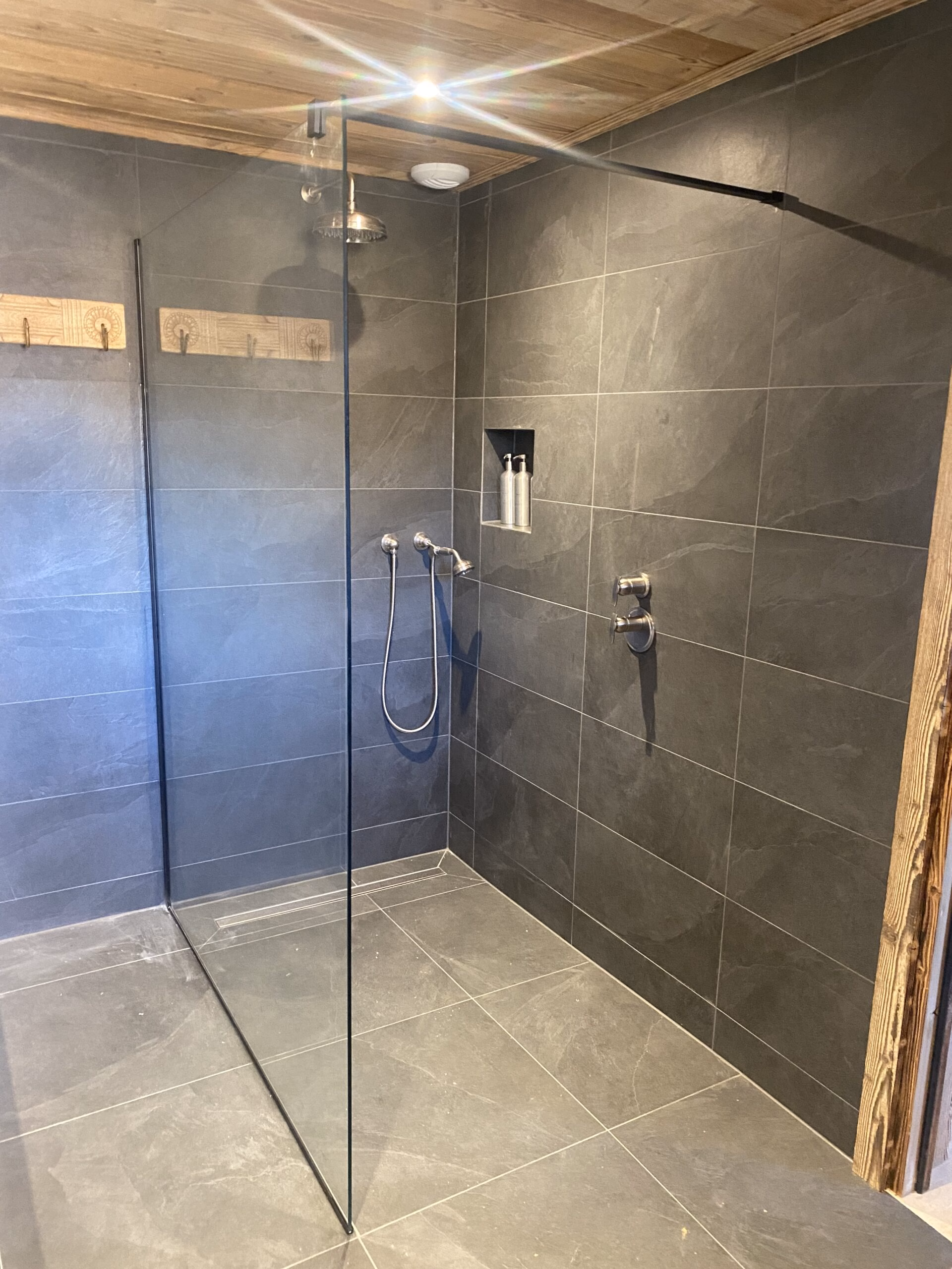 Douche italienne, niche a 45°