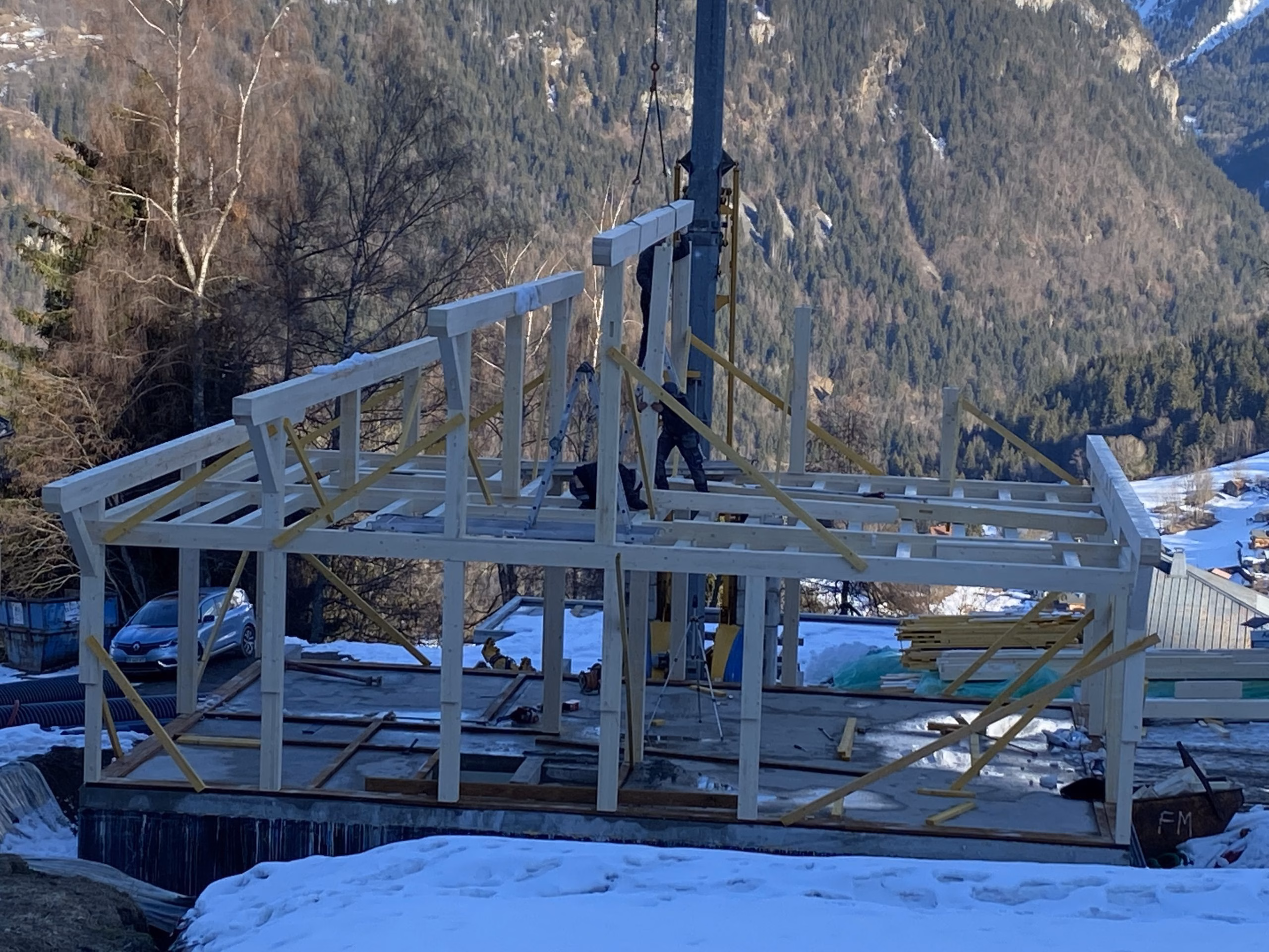 Structure poteaux-poutres