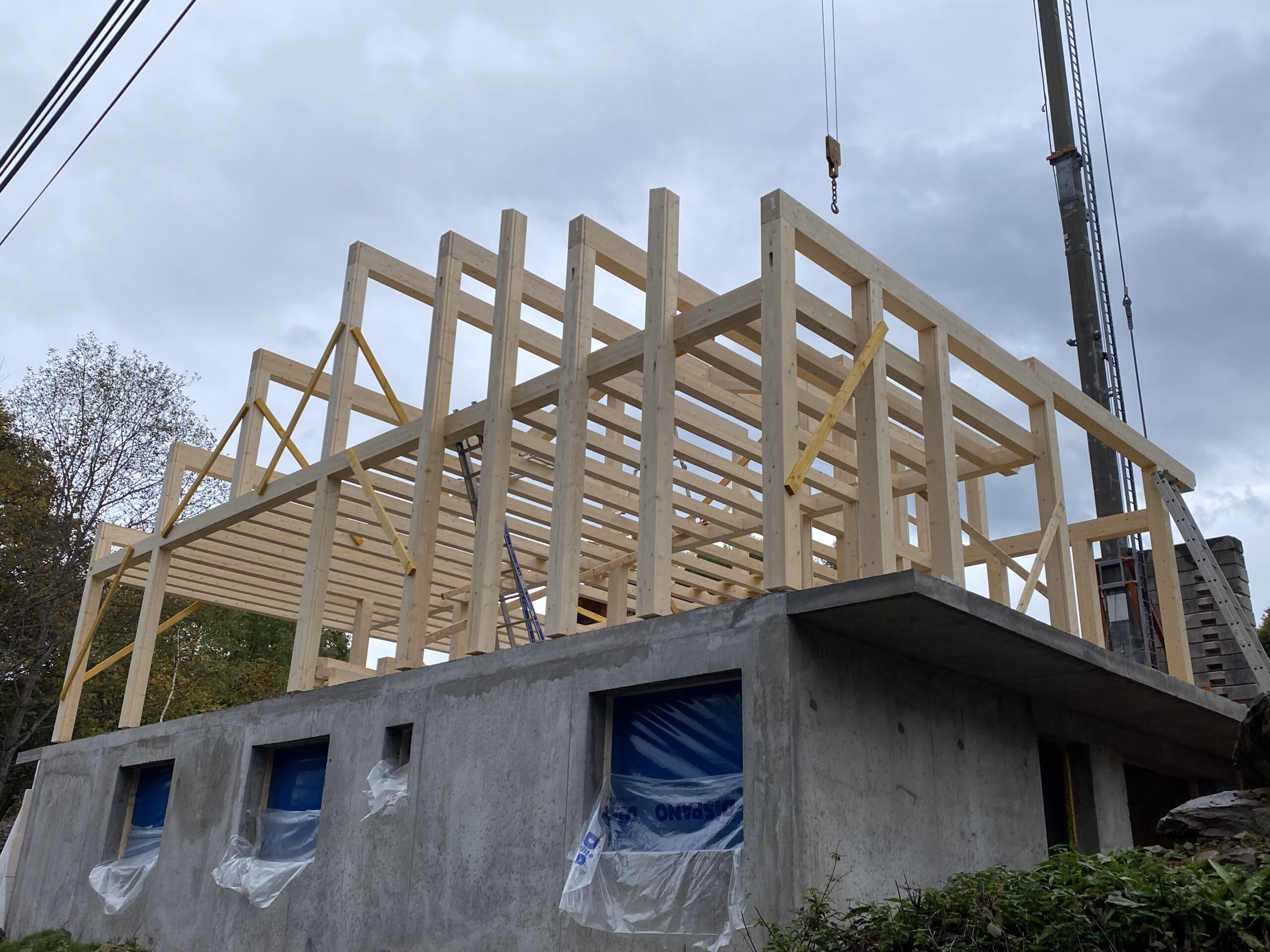 Structure poteaux-poutres