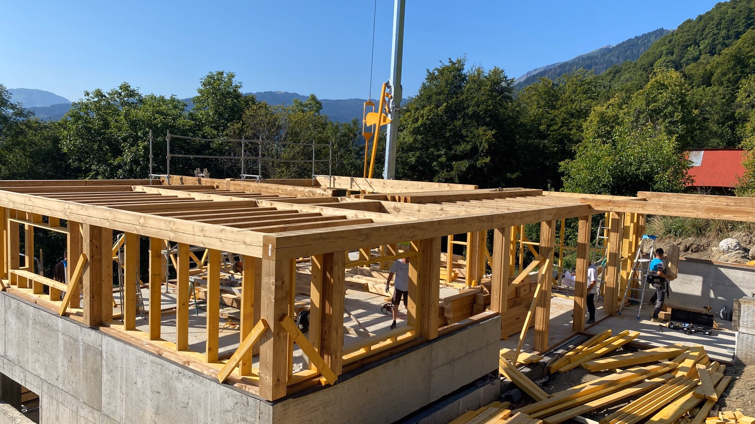 Rdc poteaux-poutres avec solivage