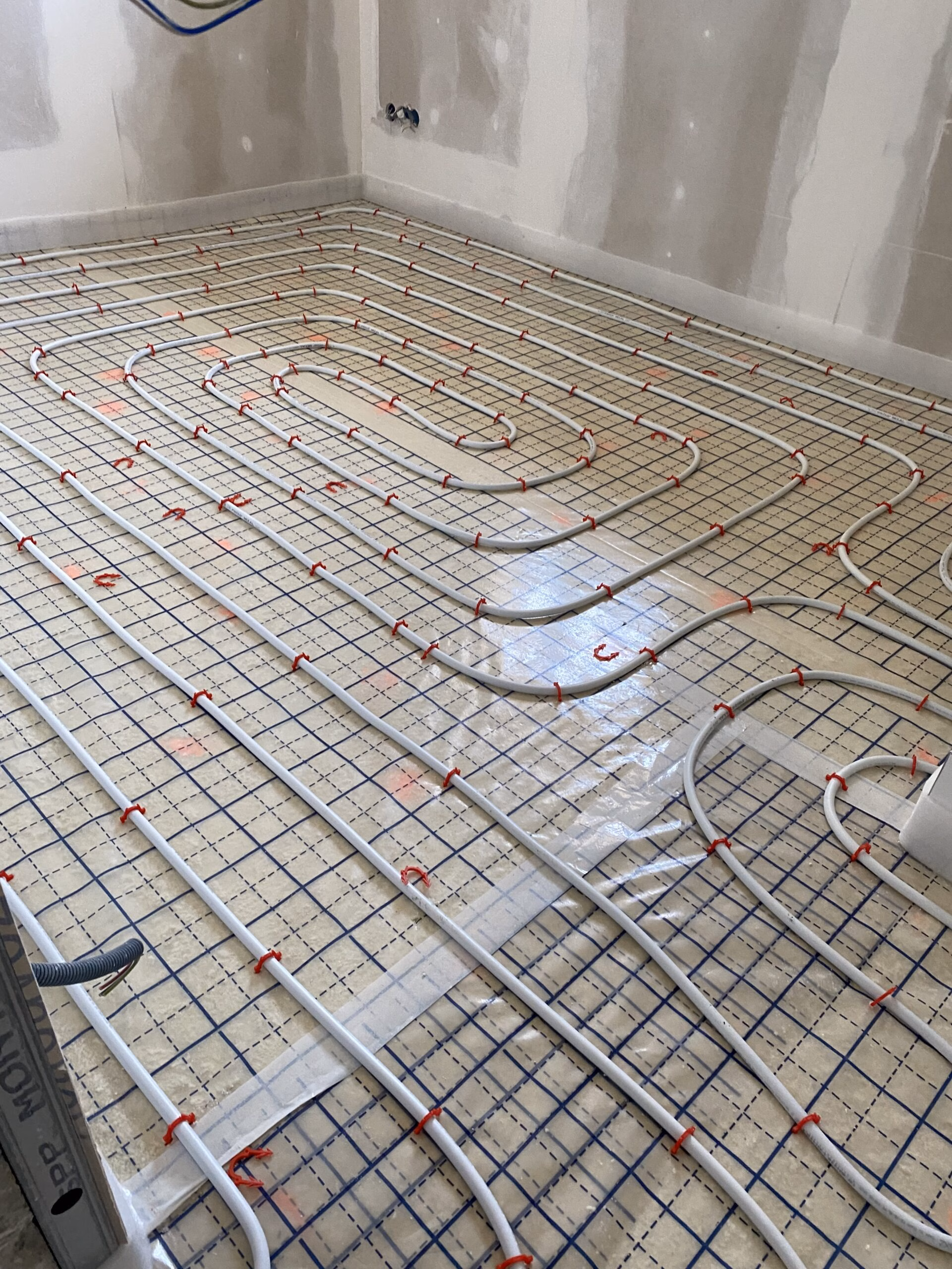 Chauffage au sol sur isolation mousse