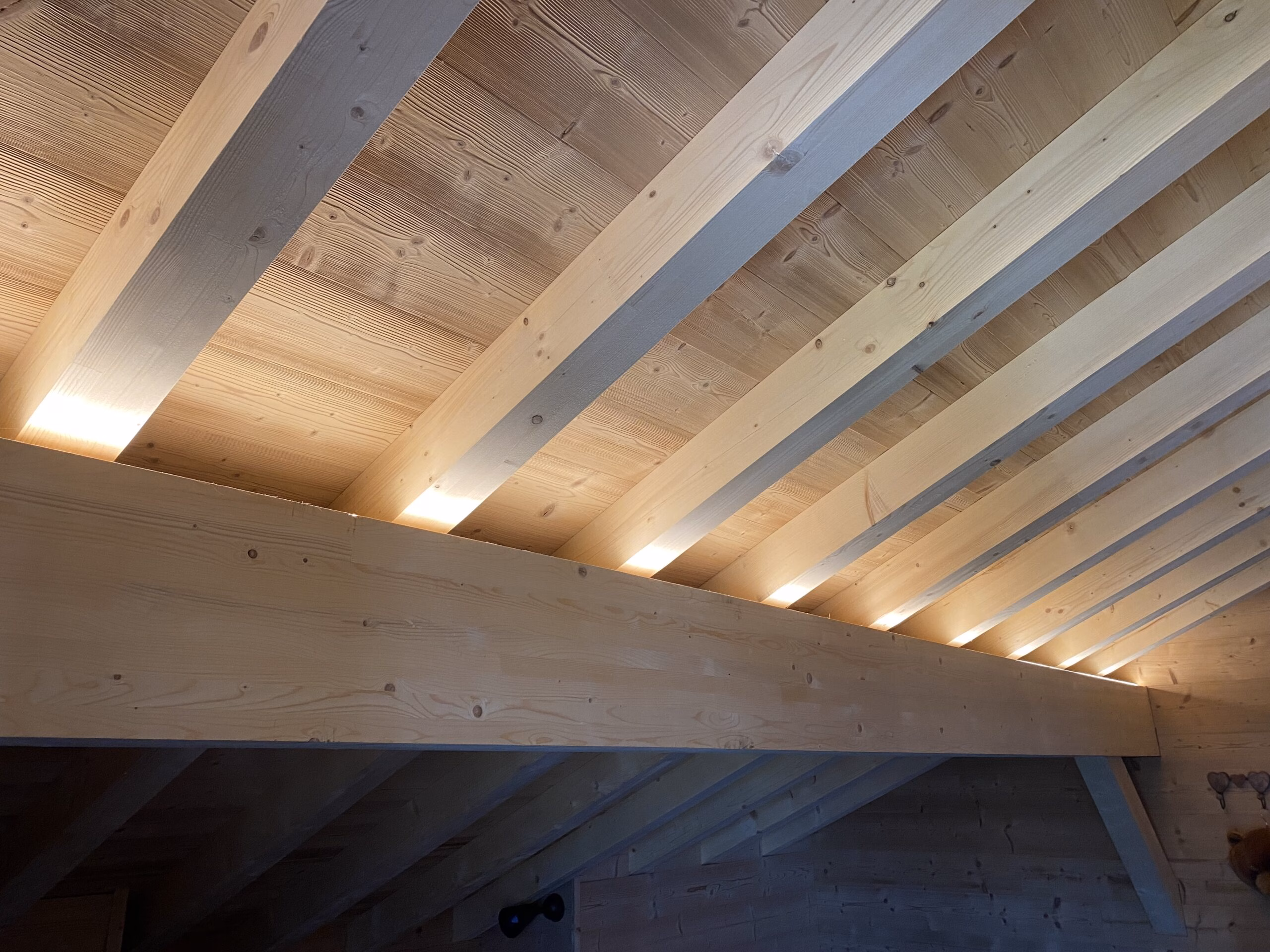 Charpente apparente lamellé-collé